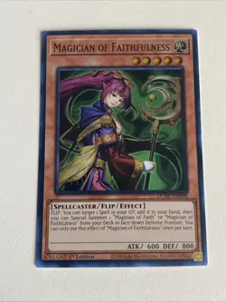Yugioh - Magician of Faithfulness x 3 - 1st Edition Super Rare NM - Free Holo A - Image 4