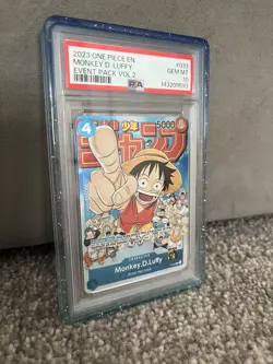 2023 One Piece EN Event Pack Vol. 2 #033 Monkey D. Luffy PSA 10 GEM MINT - Image 1