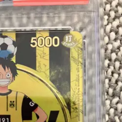 PSA 9 ONE PIECE Monkey D Luffy ST13-003 BVB Borussia Dortmund Matchday Promo - Image 4