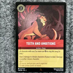 Disney Lorcana Rise of the Floodborn Teeth and Ambitions 130/204 Rare Foil NM - Image 2