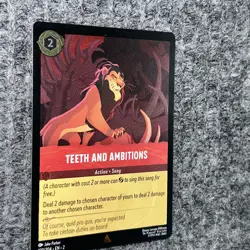 Disney Lorcana Rise of the Floodborn Teeth and Ambitions 130/204 Rare Foil NM - Image 3