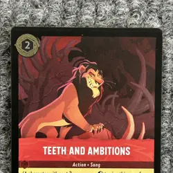Disney Lorcana Rise of the Floodborn Teeth and Ambitions 130/204 Rare Foil NM - Image 5