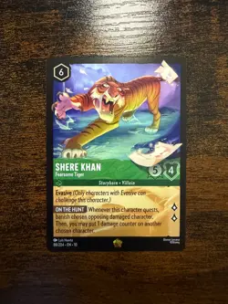 Disney Lorcana Shere Khan Fearsome Tiger 88/204 - Image 1