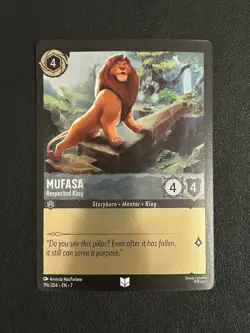 Disney Lorcana - Mufasa - Respected King 196/204 Archazia's Island Foil - Image 1