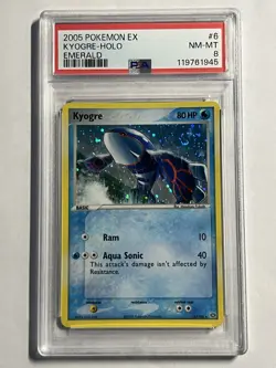 Kyogre 6/106 Holo - Pokemon EX Emerald 2005 - PSA 8 - NM-MT - Image 1