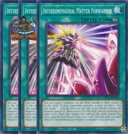 Yugioh! 3x Interdimensional Matter Forwarder MP25-EN393 Common 1st Ed NM - Image 1