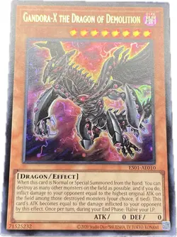 YuGiOh Gandora-X the Dragon of Demolition ES01-AE010 Ultra Asian English A - Image 1