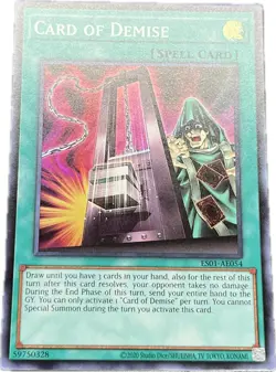 YuGiOh Card of Demise ES01-AE054 Super Asian English A - Image 1