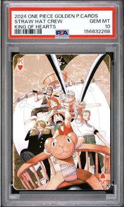 PSA 10 2024 ONE PIECE GOLDEN PLAYING CARDS THE STRAW HAT CREW STRAW HAT CREW - Image 2
