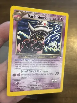 Pokemon TCG Dark Slowking Neo Destiny Card 20/105 Unlimited Rare Clean Card Wotc - Image 2