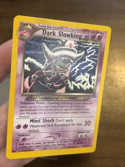 Pokemon TCG Dark Slowking Neo Destiny Card 20/105 Unlimited Rare Clean Card Wotc - Image 3