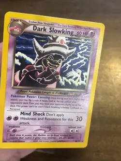 Pokemon TCG Dark Slowking Neo Destiny Card 20/105 Unlimited Rare Clean Card Wotc - Image 4