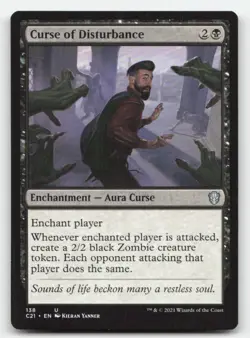 Curse of Disturbance 138 Uncommon Commander 2021 Magic: The Gathering Near Mint - Image 1
