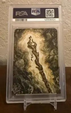 Sorcery-Arthurian Legends-Sir Pellinore Foil PSA 10 + Merlin's Staff Foil PSA 10 - Image 3