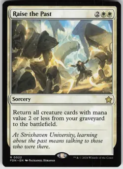 MTG Raise the Past Normal NM Foundations Magic 22 - Image 1