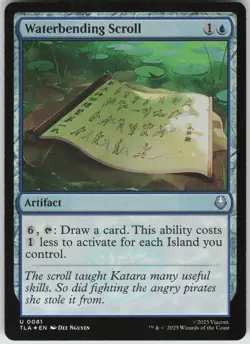 MTG Waterbending Scroll Foil NM Avatar: The Last Airbender Magic 81 - Image 1