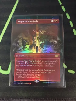 MTG Magic The Gathering Anger Of The Gods Foil Borderless Red Sorcery Commander - Image 1
