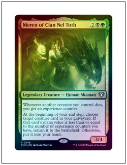 Meren of Clan Nel Toth, Foil, Commander Masters, Magic the Gathering MTG NM - Image 1