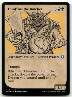 Thrakkus the Butcher Showcase Baldur's Gate MTG NM edh staple pack fresh command - Image 1