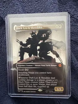 DARK LEO & SHREDDER (BORDERLESS) (220) Teenage Mutant Ninja Turtles TMT MTG - Image 1