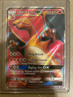 FULL ART Charizard GX ULTRA RARE Black Star Promo SM60 Pokemon TCG Holo Foil- LP - Image 1
