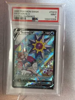 2022 Pokemon Astral Radiance Starmie V Full Art #TG13 PSA 9 Trainer Gallery - Image 1