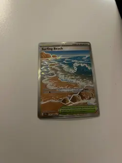 Pokemon Chaos Rising Surfing Beach 114/086 Holo Ultra Rare English NM - Image 1