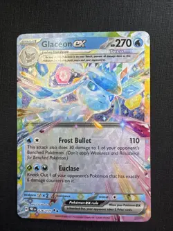 Glaceon ex 026/131 Double Rare Prismatic Evolutions Pokemon TCG - Image 1