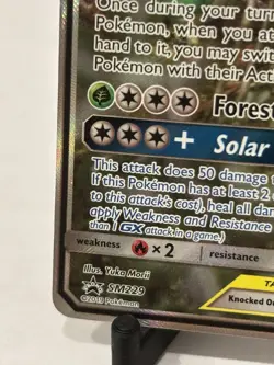 Pokemon TCG Venusaur and Snivy GX SM229 Full Art Tag Team Black Star Promo - Image 5
