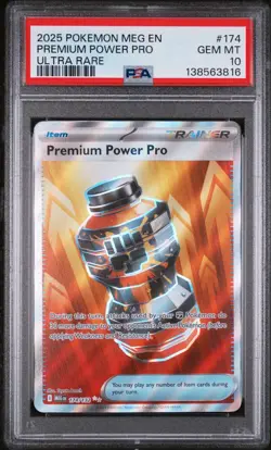 2025 POKEMON MEG EN-MEGA EVOLUTION ULTRA RARE #174 PREMIUM POWER PRO PSA 10 - Image 1