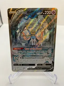 Pokemon TCG Zacian V Crown Zenith: Galarian Gallery GG48/GG70 Holo Ultra Rare -2 - Image 1