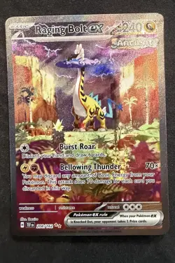 Raging Bolt EX 208/162 Temporal Forces Special Illustration Rare Holo Pokemon 🔥 - Image 1