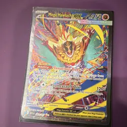 Pokemon TCG Mega Hawlucha EX 283/217 Secret Rare Full Art Holo EN - Image 1
