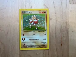 Hitmonchan Holo Holo Rare Pokemon Base Set 007/102 HP - Image 1