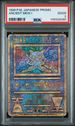 1998-99 POKEMON JAPANESE POKEMON JAPANESE PROMO ANCIENT MEW I PSA 2 - Image 1