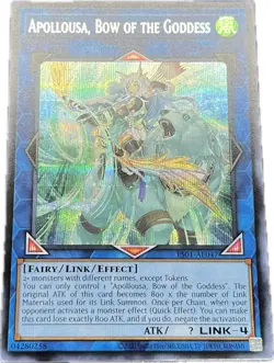 YuGiOh Apollousa, Bow of the Goddess ES01-AE047 Secret Asian English A - Image 1