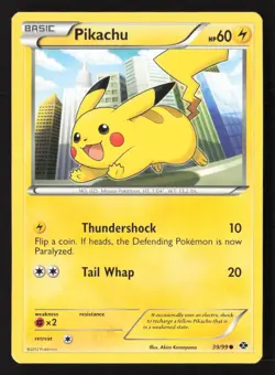 Pikachu Common NXD 39/99 NM Pokemon TCG - Image 1