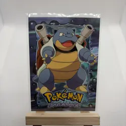 1999 Topps Pokemon Blastoise #09 Stage 3 E9 of 12 Blue Logo Non Holo - Image 1