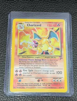 Pokemon Company Charizard 004/130 Base Set 2 Holo Rare Eng 120HP Stage 2 - Image 1