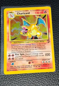 Pokemon Company Charizard 004/130 Base Set 2 Holo Rare Eng 120HP Stage 2 - Image 4