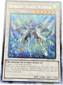 YuGiOh Stardust Charge Warrior ES01-AE027 Secret Asian English A - Image 1