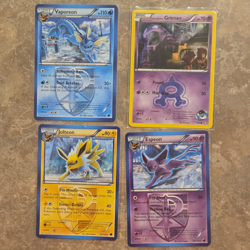 Pokemon TCG XY Ancient Origins NonHolo Lot 4 Vaporeon Jolteon Espeon Grimer 2015 - Image 1