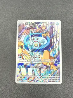 Pokemon Stellar Crown Squirtle 148/142 Sv07 Full Art illustration Rare Holo NM/M - Image 1