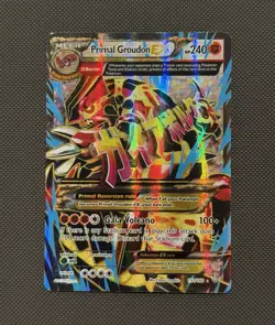 Pokemon Primal Groudon EX Full Art Holo Ultra Rare XY Primal Clash 151/160 - Image 1