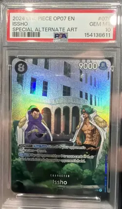 PSA 10 Issho Alternate Art #OP07-085 500 Years In The Future One Piece English - Image 1