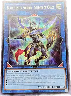 YuGiOh Black Luster Soldier - Soldier of Chaos ES01-AE046 Secret Asian English A - Image 1