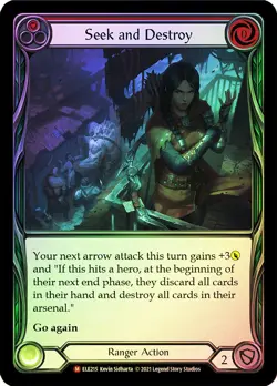 FAB RAINBOW FOIL Seek and Destroy - Tales of Aria (1st Edition) Card # 215 - Image 1