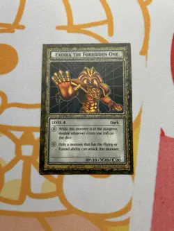Yu-Gi-Oh Dungeon Dice Monsters Exodia the Forbidden One Card Only English B2-01 - Image 1
