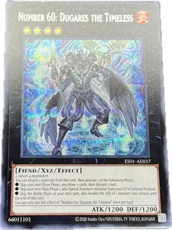YuGiOh Number 60: Dugares the Timeless ES01-AE037 Secret Asian English A - Image 1