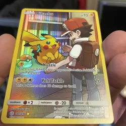 Pokemon Pikachu TCG Cosmic Eclipse Full Art Holo Card 241/236 Secret Rare - Image 1